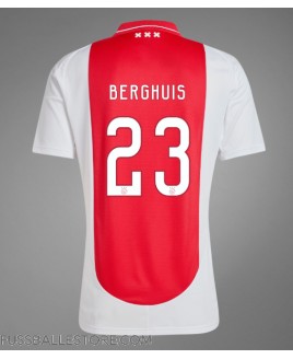 Günstige Ajax Steven Berghuis #23 Heimtrikot 2024-25 Kurzarm